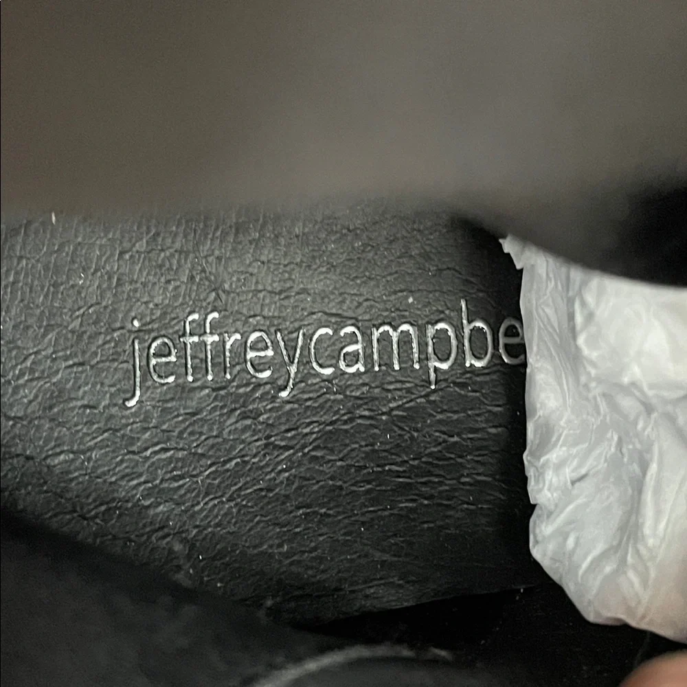 New Jeffrey Campbell Liverpool 2 Platform Ankle Boot Bootie Black Sz 5